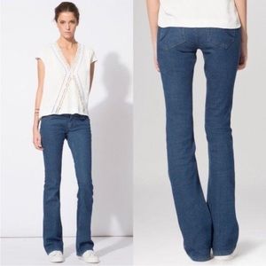 Maje Brut Paco Flared Blue Medium Wash 28 size